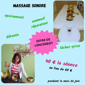 Le massage sonore pour lâcher-prise et retrouver un sommeil de qualité à Bellevigny en Vendée - 85