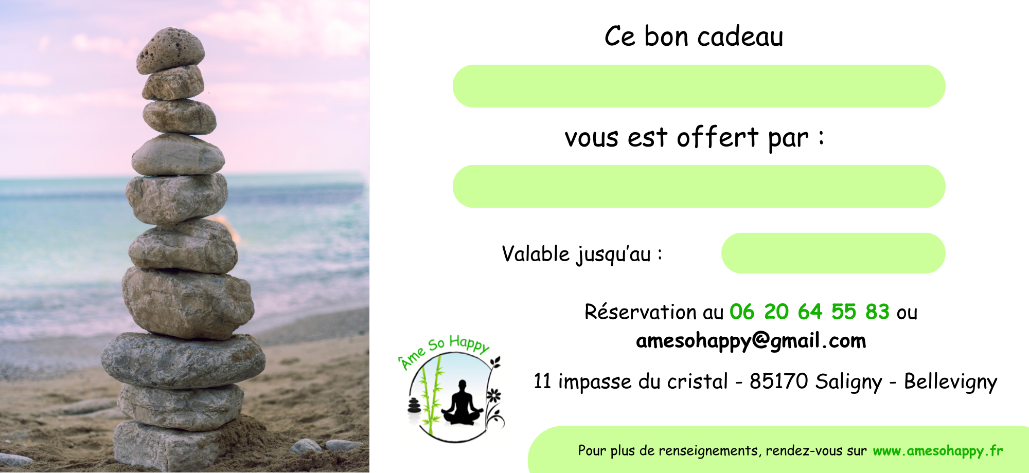 Bon cadeau chez Elodie Marchand, sophrologue et relaxologue